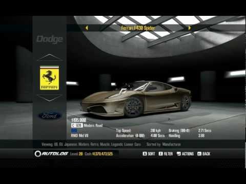 need for speed shift 2 cars